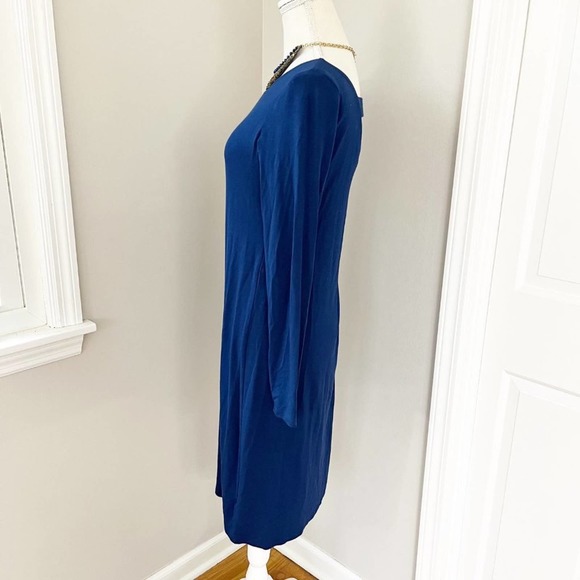 Eileen Fisher Blue Bonnet Ballet/Scoop Neck Dress - Picture 4 of 8